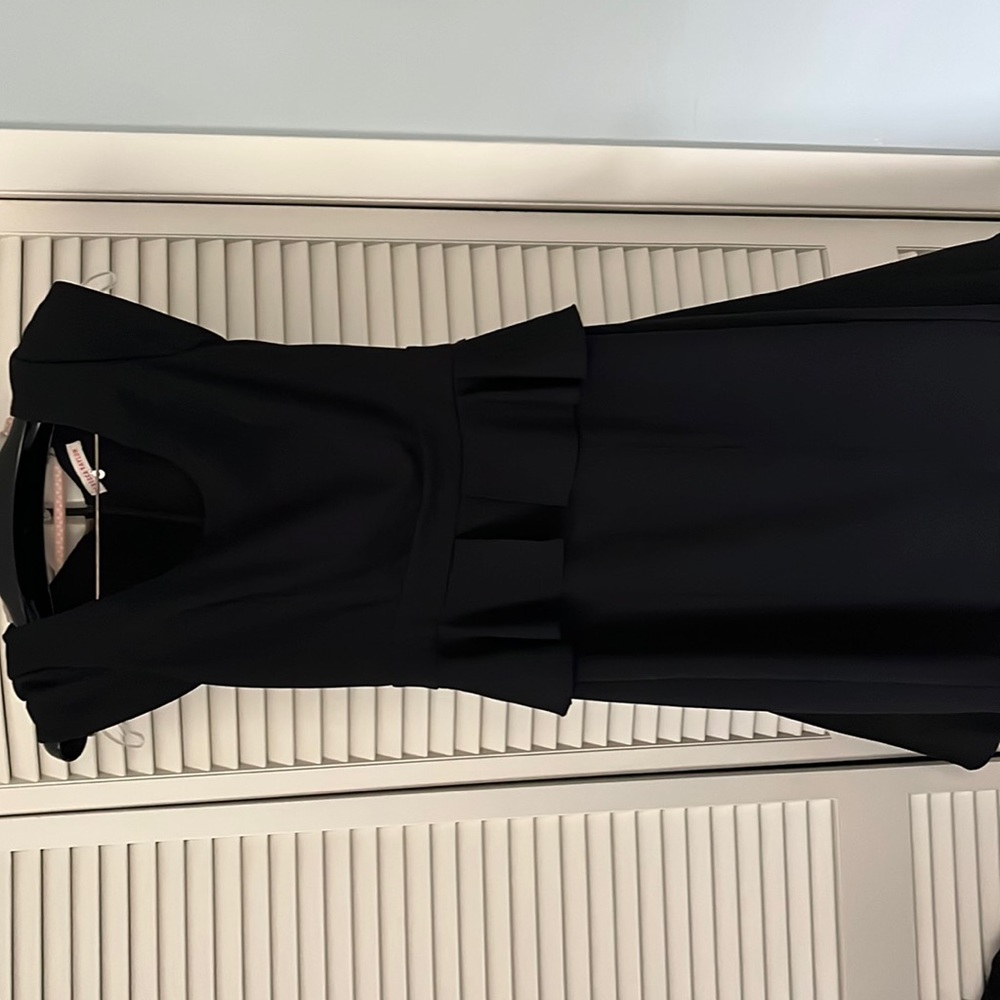 Rebecca taylor black peplum dress. Size 4. In good used condition.